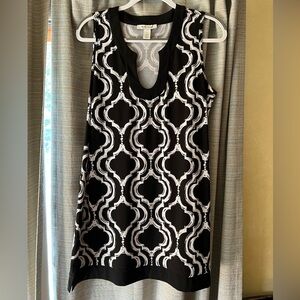 WHBM black and white tunic